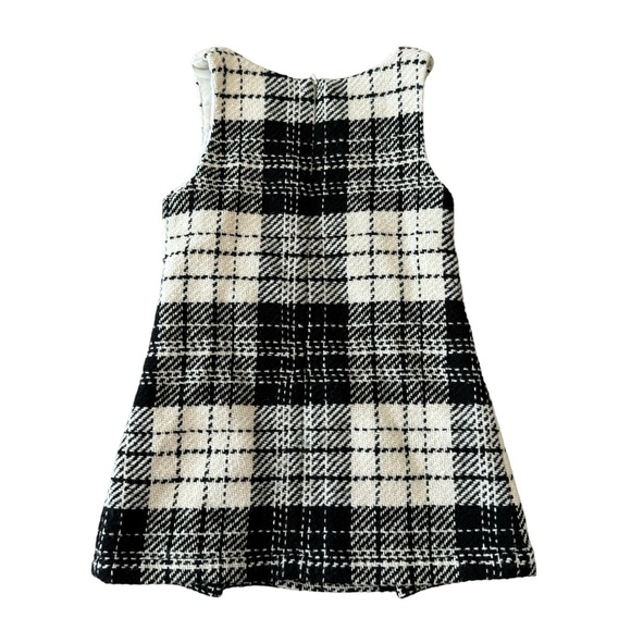 Floriane Plaid Wool Blend Jumper Dress Holiday Winter Dressy 4T - Picture 3 of 5